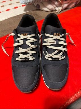 Men's CAT Navy Non-Metallic Work Sneakers